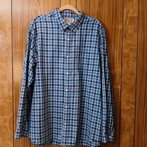 Duluth Trading Co Blue Plaid Men's Shirt